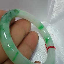 ，白底青陽綠雕花翡翠手鐲，圈口57.8，瓷白底，陽綠花， 和田玉 玉石 收藏 -3525 歷史價格詳細信息