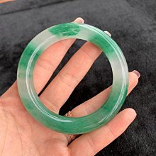 飄陽綠翡翠宮（方）鐲，58x15x10，寬版大氣，春彩底，見 和田玉 玉石 收藏 -3626 歷史價格詳細信息