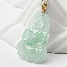 冰種飄花翡翠玉觀音吊墜男女玉佛菩薩掛件處理緬甸佛公彌勒佛項鏈 歷史價格詳細信息