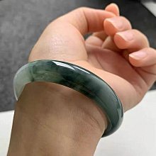 翡翠手鐲，翡翠手鐲，緬甸翡翠，貴妃翡翠，老料，玉質油潤，圈口53.5寬度14.2厚 舊藏 古玩 翡翠 二手【俗人堂】-477 歷史價格詳細信息