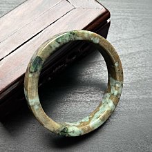 58尺寸油青手鐲-天然翡翠a貨手鐲-正圈手鐲-有瑕特價 歷史價格詳細信息