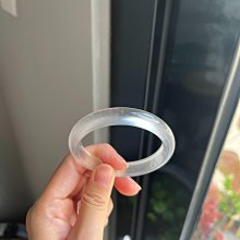 51圈天然A貨翡翠藍水細正圈手鐲16.0時尚女款搭淺藍色 翡翠 手鐲 飾品 【尋秦記】二手-1697 歷史價格詳細信息