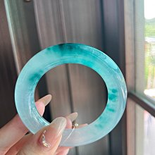 冰湖藍飄褐黃色花翡翠珠珠  尺寸卡9完美無紋裂種老水長底子冰潤底色 翡翠 飾品 收藏【二手】【微淵古董】-881 歷史價格詳細信息