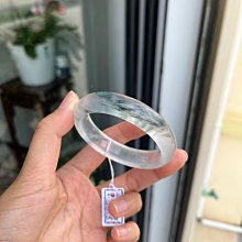 51圈天然A貨翡翠藍水細正圈手鐲16.0時尚女款搭淺藍色 翡翠 手鐲 飾品 【尋秦記】二手-1697 歷史價格詳細信息