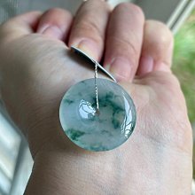 冰潤底色翡翠平安扣吊墜  裸石無裂紋底子細膩裸石尺寸20.6mm-5 翡翠 飾品 收藏【二手】【微淵古董】-3705 歷史價格詳細信息