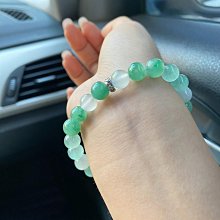 飄綠玉髓手串8/10圓珠單圈水晶飾品男女個性簡約直播貨源 歷史價格詳細信息