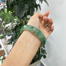 獨龍玉手鐲 小價位 53圈口 獨龍玉 清倉 飄花款 顏色翠綠偏深 上手清秀的款式 喜歡勻色 歷史價格詳細信息