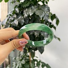 獨龍玉手鐲 小價位 53圈口 獨龍玉 清倉 飄花款 顏色翠綠偏深 上手清秀的款式 喜歡勻色 歷史價格詳細信息
