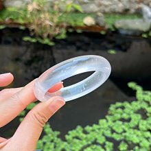 51圈天然A貨翡翠藍水細正圈手鐲16.0時尚女款搭淺藍色 翡翠 手鐲 飾品 【尋秦記】二手-1697 歷史價格詳細信息