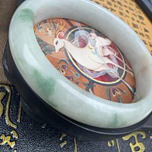 天然翡翠飄花手鐲，圈口55.2-12.2-7.8，料子細膩水 歷史價格詳細信息
