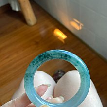 冰湖藍飄褐黃色花翡翠珠珠  尺寸卡9完美無紋裂種老水長底子冰潤底色 翡翠 飾品 收藏【二手】【微淵古董】-881 歷史價格詳細信息