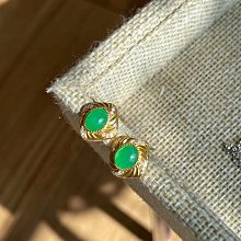 天然翡翠陽綠翡翠耳釘 珠寶是愛美的姐妹最愛的愛自己的方式提高幸福感 翡翠 飾品 收藏【二手】【朝天宮】-3485 歷史價格詳細信息