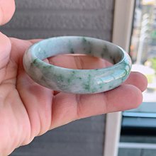 54圈天然翡翠A貨黃翡手鐲46.25緬甸白月光圓鐲時尚女款 翡翠 手鐲 飾品 【尋秦記】二手-901 歷史價格詳細信息