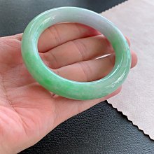 54圈緬甸天然雙彩翡翠手鐲36.8時尚女款飄彩美人條百搭玉鐲 翡翠 手鐲 收藏【二手】【大唐盛世】-2547 歷史價格詳細信息