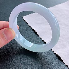 可議價 冰紫冰春彩翡翠手鐲厚裝  圈口：56.5，寬12.9，厚8.5（0558）  很美的一只 舊藏 古玩 翡翠 二手【快樂真棒】-1473 歷史價格詳細信息