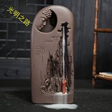 紫砂倒流香爐 高山流水山峰香爐陶瓷香薰爐室內香道創義裝飾擺件 歷史價格詳細信息