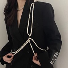 現貨 珍珠腰鏈彈力新款女百搭洋裝鬆緊彈力腰帶時尚韓版配飾潮流顯瘦-簡約 歷史價格詳細信息