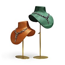 人像脖子項鏈首飾展示架灰色高檔超纖珍珠翡翠琥珀項鏈首飾展示架 SN1212 歷史價格詳細信息