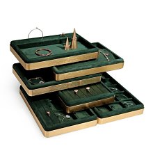 展示盤 托盤 首飾盤珠寶托盤店鋪專用拉絲pu皮小件飾品陳列收納看貨盤展示托盤 歷史價格詳細信息