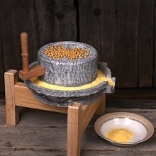 ~甄選百貨現貨 家用花崗巖小石磨傳統工藝手推磨石頭磨盤雕塑商用電動石磨子- 歷史價格詳細信息