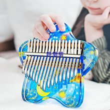 拇指琴透明水晶款拇指琴卡林巴琴初學者17音21音女生款手指鋼琴樂器 免運 歷史價格詳細信息