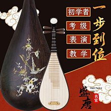 免運~雞翅木五弦貝雕繪畫琵琶樂器專業演奏款面板做舊成人兒童款-盛唐名家 歷史價格詳細信息