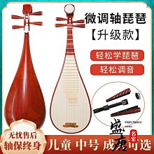 免運~語彈 | 機械軸成人琵琶好調弦 兒童琵琶自學樂器專業考級演奏-盛唐名家 價格比較,價格查詢,歷史價格詳細信息