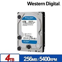 WD 威騰 藍標 4TB 3.5吋 桌上型硬碟 5400轉 256MB WD40EZAZ  /紐頓e世界 歷史價格詳細信息