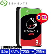 Seagate【IronWolf】那嘶狼 NAS碟 (ST6000VN001) 6TB /5400轉/256MB/3.5吋/3Y 歷史價格詳細信息
