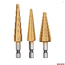 3 件 HSS 階梯鑽頭套裝 4-32mm 4-20mm 4-12mm 直槽階梯鑽頭鈦塗層木金屬孔刀取芯鑽頭套裝-淘米家居配件 歷史價格詳細信息