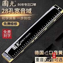 國光德國進口音簧28孔口琴重音復音C調高級成人初學專業演奏級 歷史價格詳細信息