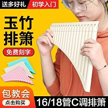 排簫排笛16/18管22管32管C調初學入門易學單排雙排樹脂簫通用 歷史價格詳細信息