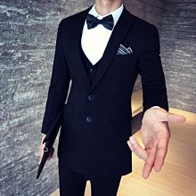 西裝套裝外套褲子背心淺直條紋優質混紡雙排扣劍領槍駁領合身商務婚禮S-7XL【JSK9962】 歷史價格詳細信息