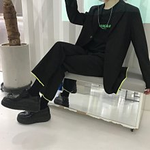 FINDSENSE H1秋季 新款 日本 簡約 純色 時尚 復古撞色 西裝外套 西裝褲兩件套 潮男 西裝套裝 價格比較,價格查詢,歷史價格詳細信息