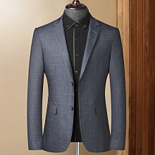 西裝男 格子小西裝男士春秋韓版緊身潮帥氣單西上衣秋季休閒外套商務西裝外套 男士衣著-潮男服飾 歷史價格詳細信息