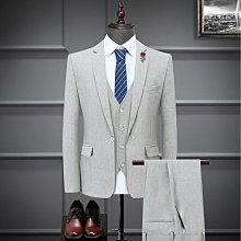 西裝套裝男新款純色結婚新郎禮服修身韓版西裝領藍色四季後中開衩 歷史價格詳細信息