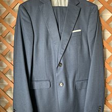 Zara 深藍薄款羊毛混紡西裝外套 秋冬兩側開衩修身剪裁西裝外套 180/96A 歷史價格詳細信息