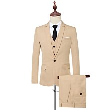 【型男會社】1016 LLFS 英倫風韓版修身一粒扣男士條紋西服套裝三件套新郎結婚禮服伴郎潮 歷史價格詳細信息
