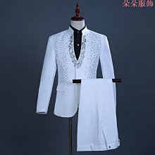 男士燕尾服套裝白色西裝新郎司儀禮服大合唱舞臺表演服男指揮服冬（滿599元免運） 歷史價格詳細信息