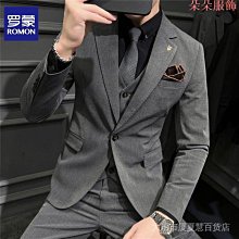 男士西裝套裝帥氣韓版緊身商務休閒西裝男三件式伴郎結婚禮服全套 8TQ6 歷史價格詳細信息