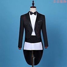 男士燕尾服套裝白色西裝新郎司儀禮服大合唱舞臺表演服男指揮服冬（滿599元免運） 歷史價格詳細信息