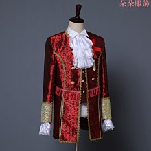 宮廷王子金色刺繡 中世紀 裝 夾克男裝外  舞臺演出王子西BY828 歷史價格詳細信息