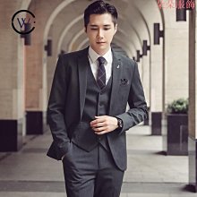 暗黑系 西裝套裝男士商務休閒正裝三件式緊身新郎結婚禮服英倫格子西裝男 307PGH200 31B1 正裝男誘惑 主持人禮（滿599元免運） 歷史價格詳細信息