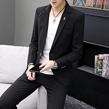 輕熟風白色西裝外套男韓版潮流設計感小西裝痞帥ins港風男裝西裝-時尚男裝 歷史價格詳細信息