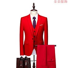 時尚方格子西裝三件套男 春季新款韓版修身商務西服套裝 歷史價格詳細信息