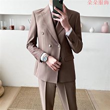 韓國紳士單排扣平駁領條紋西裝三件套經典挺拔帥氣歐巴商務通勤時尚修身西裝套裝 歷史價格詳細信息