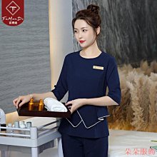 美容師工作服女高級醫美皮膚管理養生館足浴技師服美容院夏季套裝.A8 歷史價格詳細信息