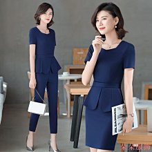 職業裝套裝女夏季時尚名媛小香風正裝薄款美容師氣質女神範工作服 歷史價格詳細信息