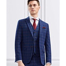 新郎西服套裝男士三件套修身韓版結婚禮服商務休閒帥氣格子西裝男 歷史價格詳細信息