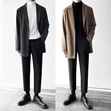 【現貨】毛呢大衣男秋冬季中長款韓版潮流西裝領風衣寬松帥氣男士呢子外套-cici隨心購1 價格比較,價格查詢,歷史價格詳細信息